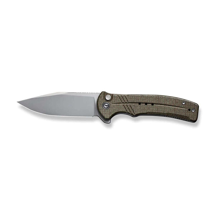 Civivi Cogent Button Lock Green Coarse Micarta Silver Bead Blasted 14C28N - Knives.mx