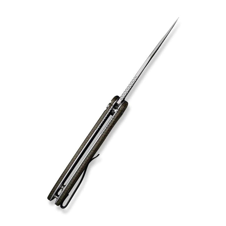 Civivi Cogent Button Lock Green Coarse Micarta Silver Bead Blasted 14C28N - Knives.mx