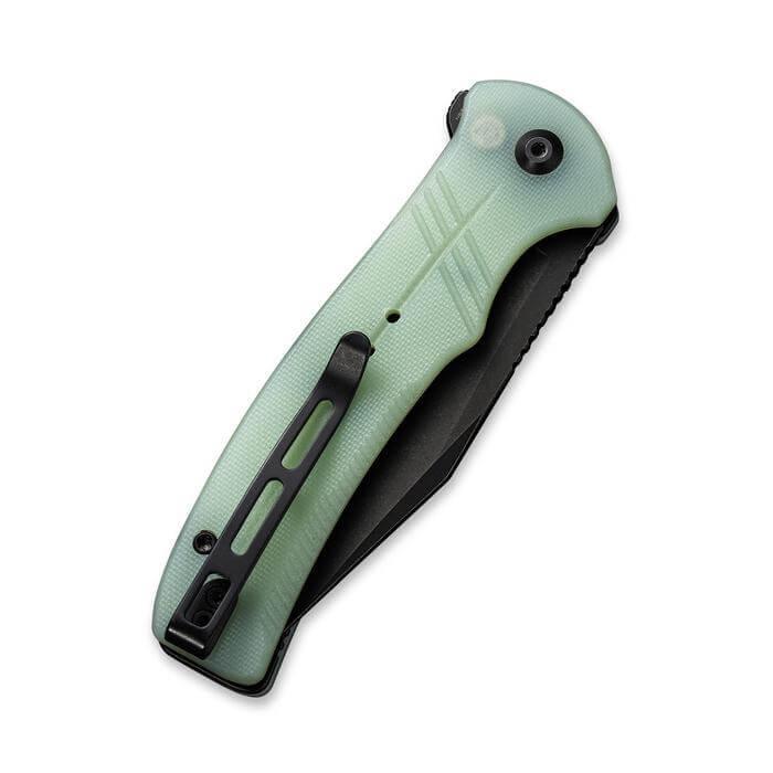 Civivi Cogent Button Lock Jade G10 Black SW Serrated 14C28N - Knives.mx