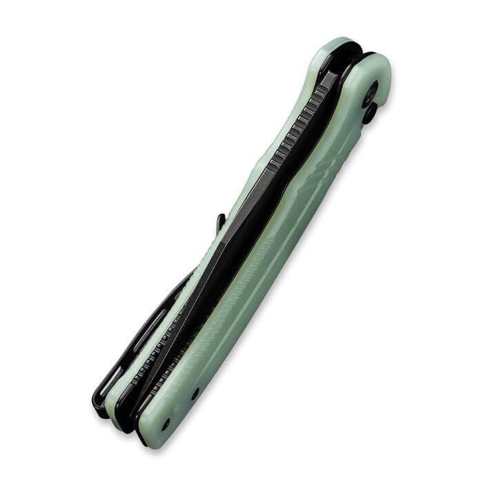 Civivi Cogent Button Lock Jade G10 Black SW Serrated 14C28N - Knives.mx