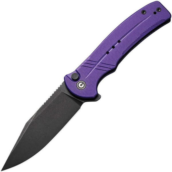 Civivi Cogent Button Lock Purple G10 Black SW 14C28N - Knives.mx