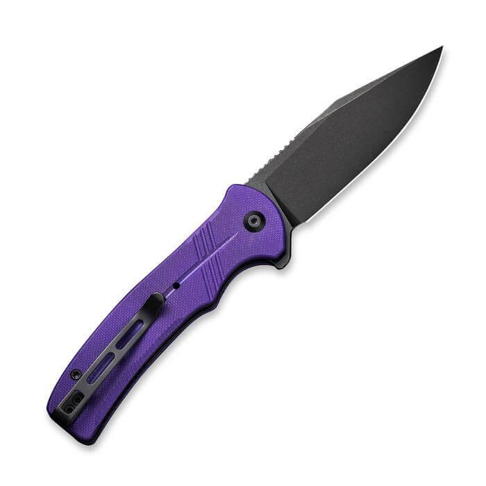 Civivi Cogent Button Lock Purple G10 Black SW 14C28N - Knives.mx