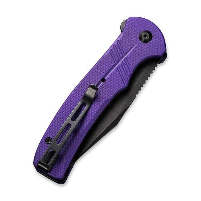 Civivi Cogent Button Lock Purple G10 Black SW 14C28N - Knives.mx