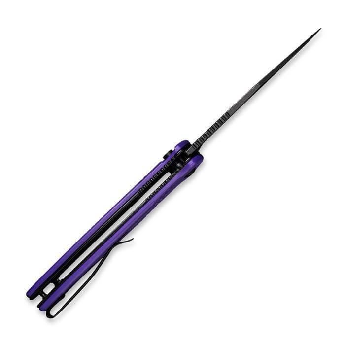 Civivi Cogent Button Lock Purple G10 Black SW 14C28N - Knives.mx