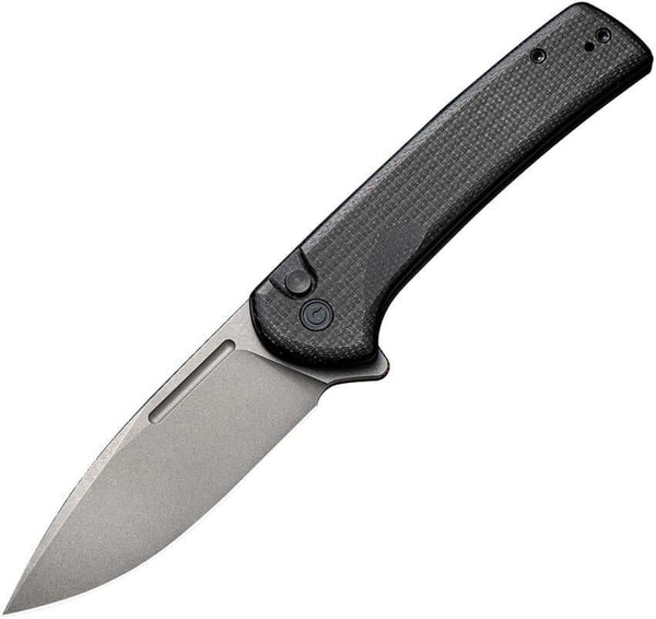 Civivi Conspirator Button Lock Black Micarta Gray Stonewashed Nitro-V - Knives.mx