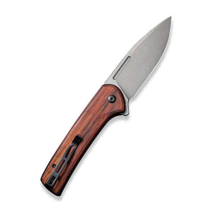 Civivi Conspirator Button Lock Cuibourtia Wood Gray Stonewashed Nitro-V - Knives.mx