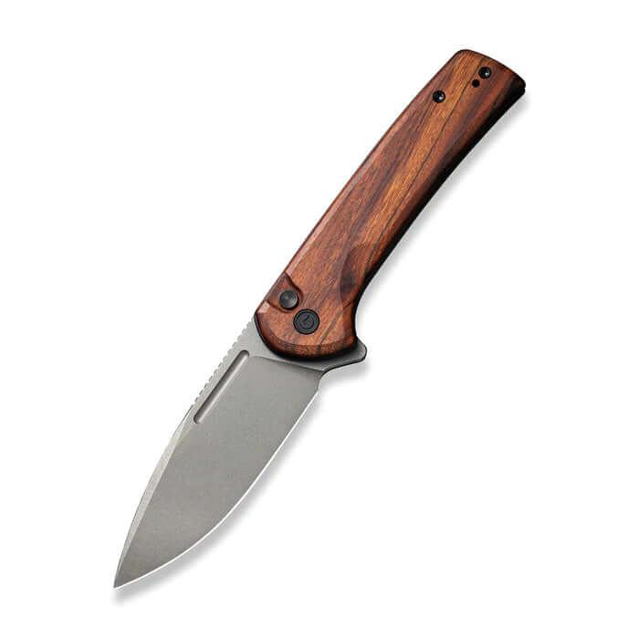 Civivi Conspirator Button Lock Cuibourtia Wood Gray Stonewashed Nitro-V - Knives.mx