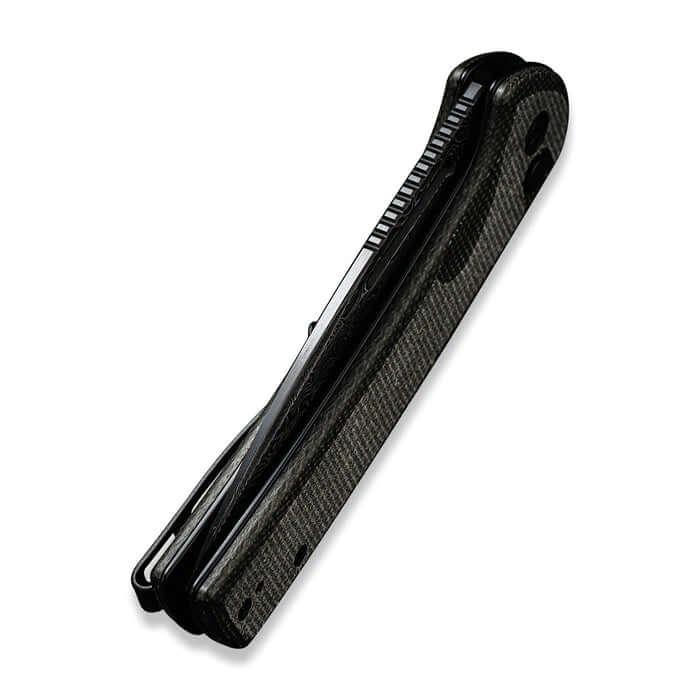 Civivi Conspirator Button Lock Dark Green Micarta Damascus - Knives.mx
