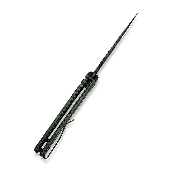 Civivi Conspirator Button Lock Green Micarta Black Stonewashed Nitro-V - Knives.mx