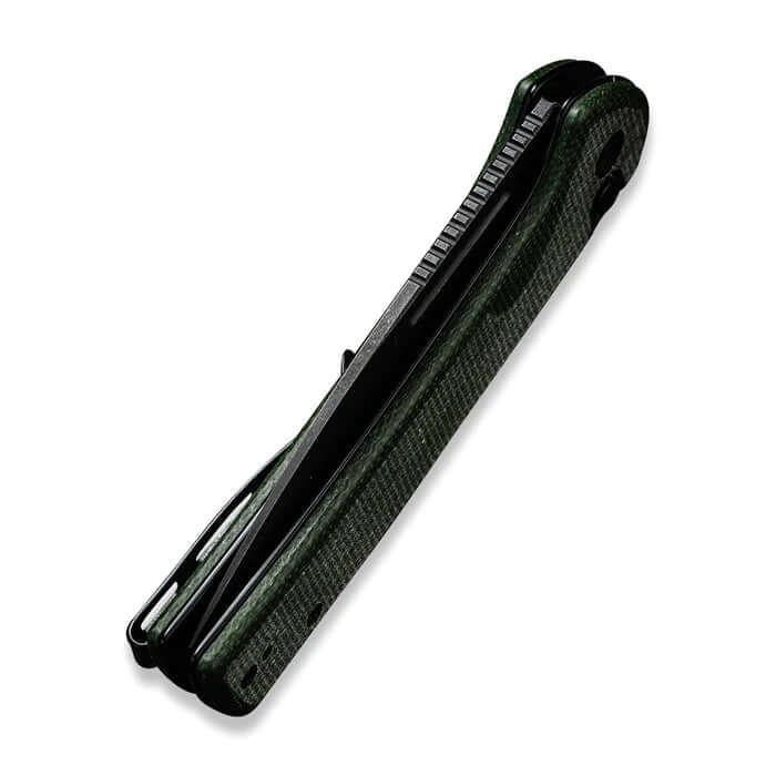 Civivi Conspirator Button Lock Green Micarta Black Stonewashed Nitro-V - Knives.mx