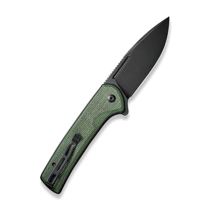 Civivi Conspirator Button Lock Green Micarta Black Stonewashed Nitro-V - Knives.mx
