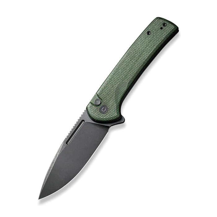 Civivi Conspirator Button Lock Green Micarta Black Stonewashed Nitro-V - Knives.mx