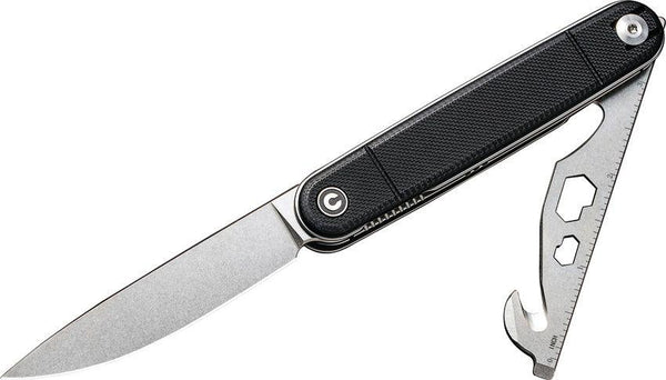 Civivi Crit Linerlock Black G10 Stonewashed Nitro-V - Knives.mx