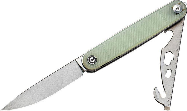 Civivi Crit Linerlock Jade G10 Stonewashed Nitro-V - Knives.mx