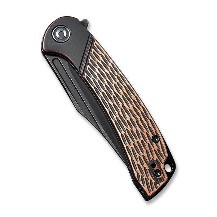 Civivi Dogma Black Polished Copper Handle Black Stonewashed D2 - Knives.mx