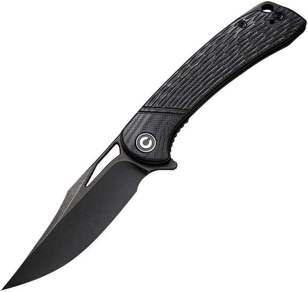 Civivi Dogma Linerlock Black Textured G10 Stonewash D2 - Knives.mx