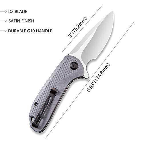 Civivi Durus Linerlock Gray G10 D2 - Knives.mx