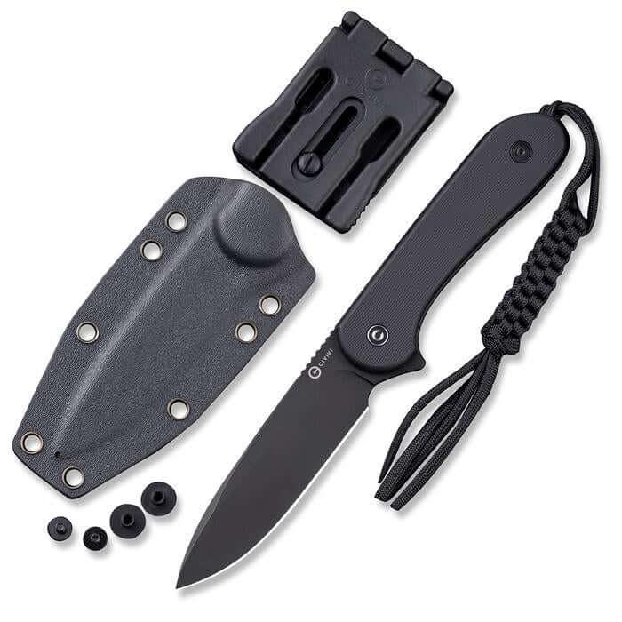 Civivi Elementum Fixed Blade Blackout G10 Stonewash D2 - Knives.mx
