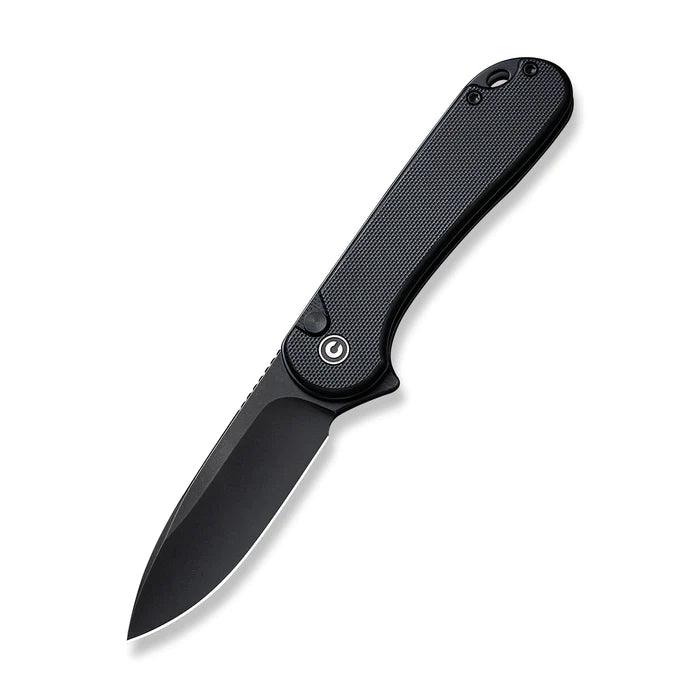 Civivi Elementum II Button Lock Blackout G10 Stonewashed Drop Point Nitro-V - Knives.mx