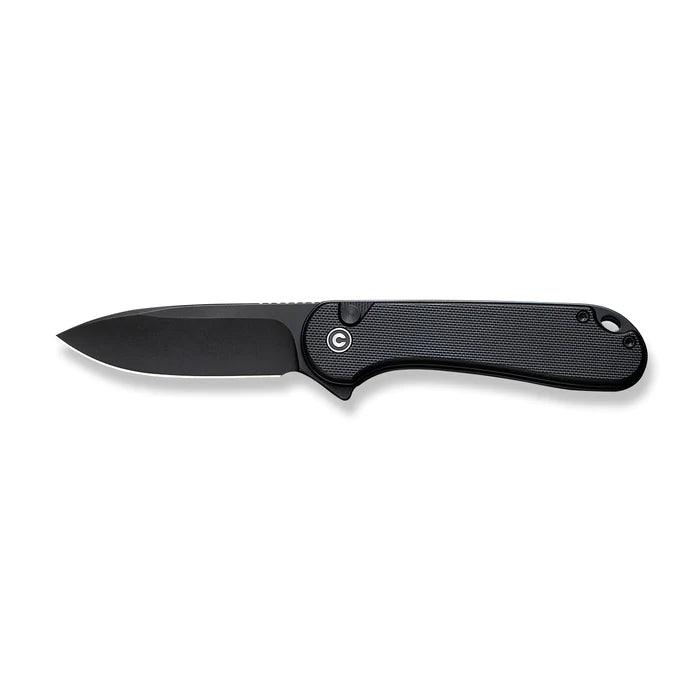 Civivi Elementum II Button Lock Blackout G10 Stonewashed Drop Point Nitro-V - Knives.mx