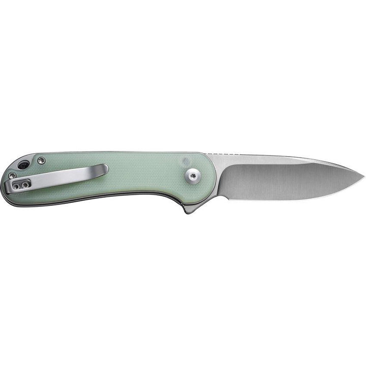 Civivi Elementum II Button Lock Natural Jade G10 Satin Drop Point Nitro-V - Knives.mx