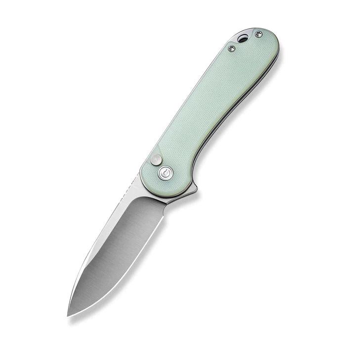 Civivi Elementum II Button Lock Natural Jade G10 Satin Drop Point Nitro-V - Knives.mx