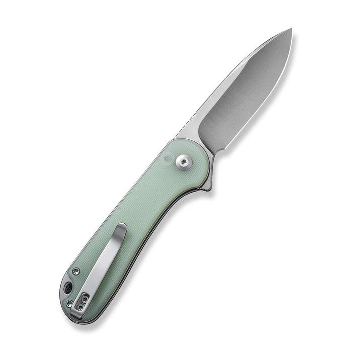 Civivi Elementum II Button Lock Natural Jade G10 Satin Drop Point Nitro-V - Knives.mx