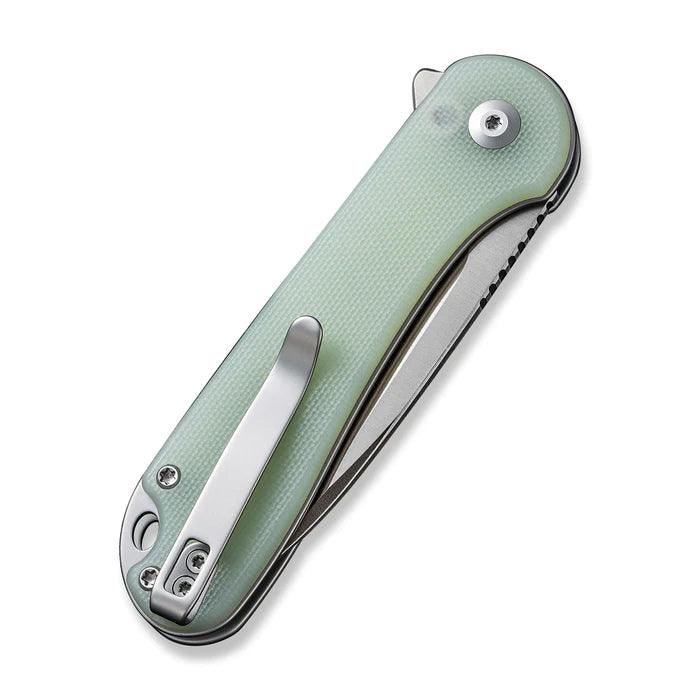 Civivi Elementum II Button Lock Natural Jade G10 Satin Drop Point Nitro-V - Knives.mx