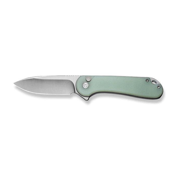 Civivi Elementum II Button Lock Natural Jade G10 Satin Drop Point Nitro-V - Knives.mx