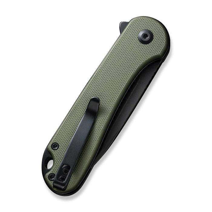 Civivi Elementum II Button Lock OD Green G10 Black Stonewashed Drop Point Nitro-V - Knives.mx