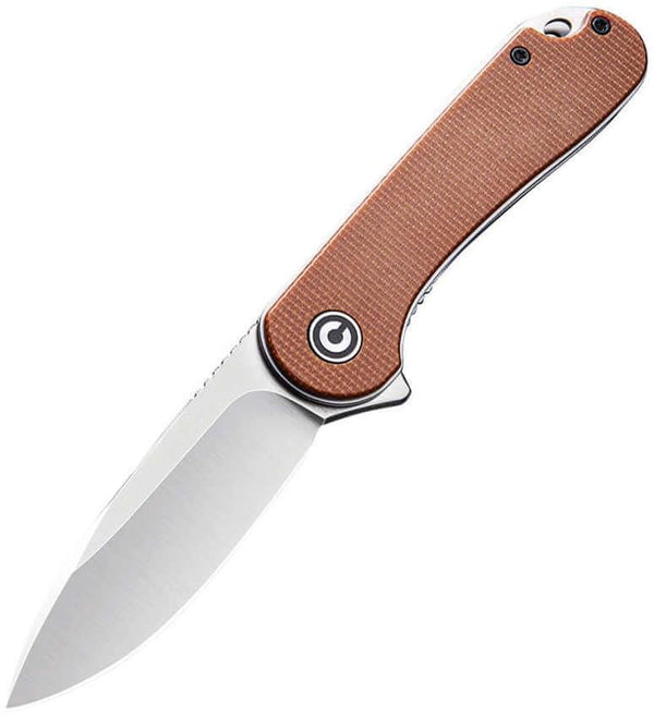 Civivi Elementum Linerlock Brown Micarta Satin D2 - Knives.mx