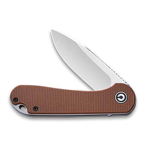 Civivi Elementum Linerlock Brown Micarta Satin D2 - Knives.mx