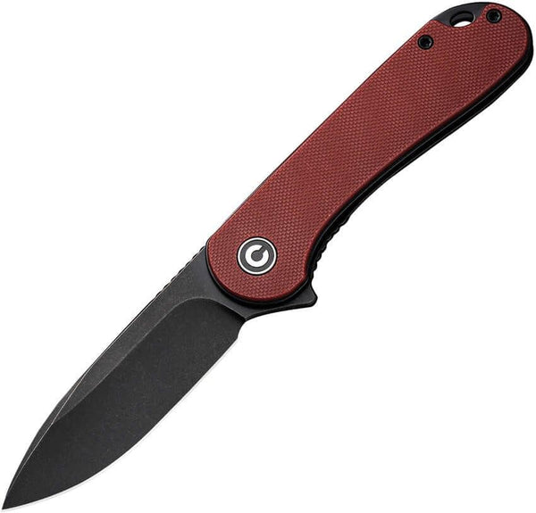 Civivi Elementum Linerlock Burgundy G10 Black Stonewashed D2 - Knives.mx