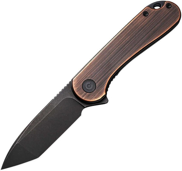 Civivi Elementum Linerlock Copper Black Stonewashed Tanto D2 - Knives.mx