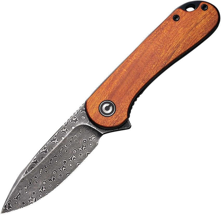 Civivi Elementum Linerlock Cuibourtia Wood Damascus - Knives.mx