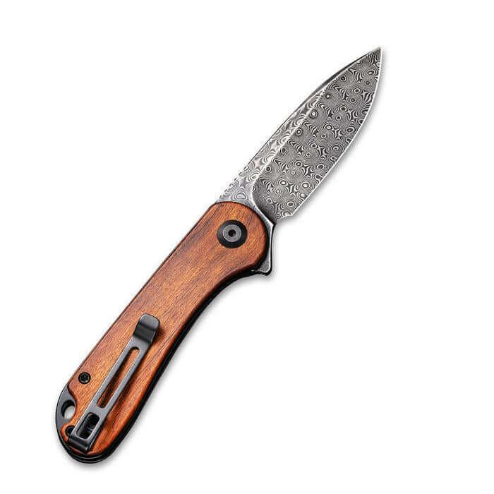 Civivi Elementum Linerlock Cuibourtia Wood Damascus - Knives.mx