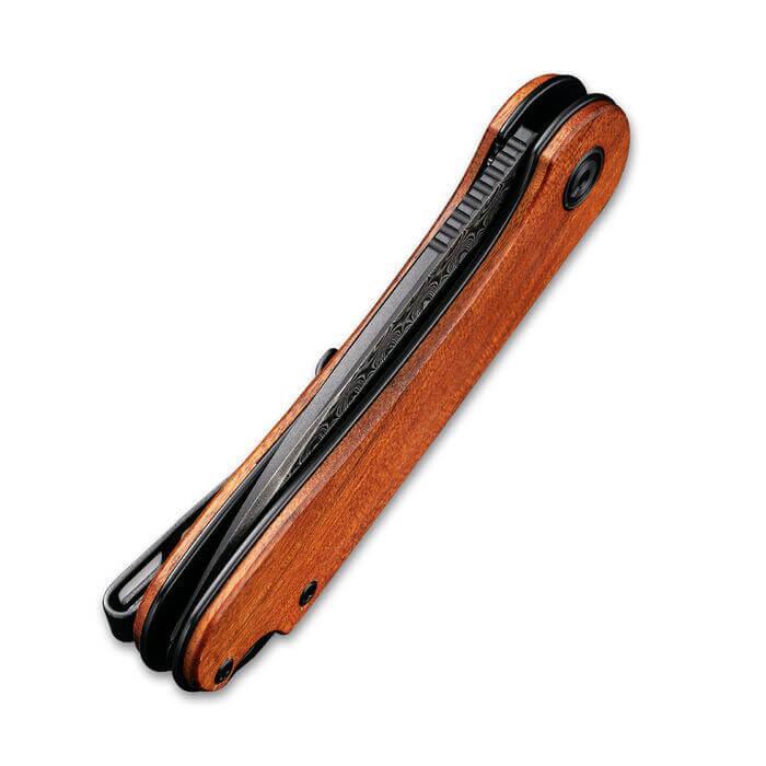 Civivi Elementum Linerlock Cuibourtia Wood Damascus - Knives.mx