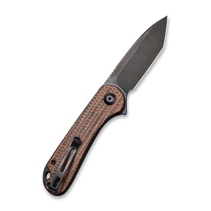 Civivi Elementum Linerlock Dark Brown Matrix Micarta Black Stonewash Tanto D2 - Knives.mx