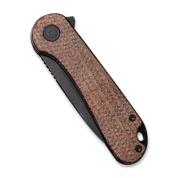 Civivi Elementum Linerlock Dark Brown Matrix Micarta Black Stonewash Tanto D2 - Knives.mx
