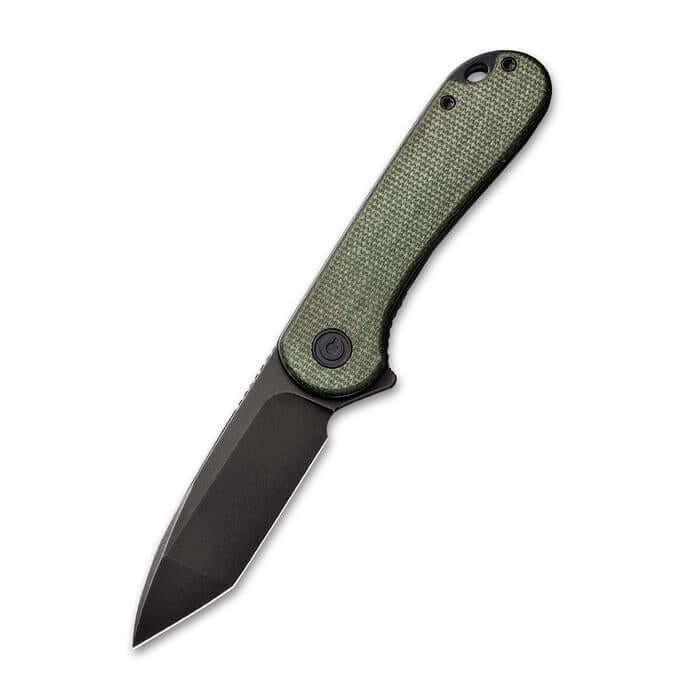 Civivi Elementum Linerlock Green Linen Micarta Black Stonewash Tanto D2 - Knives.mx