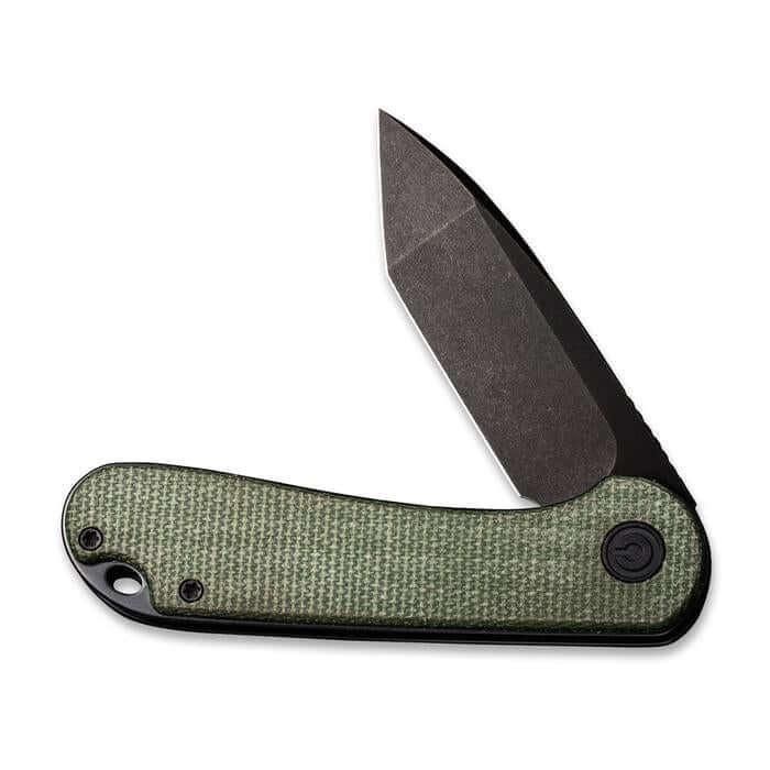 Civivi Elementum Linerlock Green Linen Micarta Black Stonewash Tanto D2 - Knives.mx