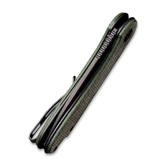 Civivi Elementum Linerlock Green Linen Micarta Black Stonewash Tanto D2 - Knives.mx