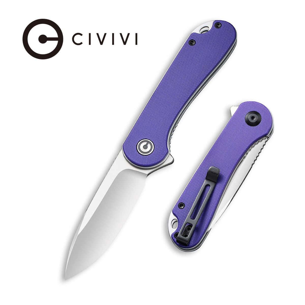 Civivi Elementum Linerlock Purple G10 Satin D2 - Knives.mx
