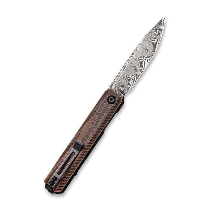 Civivi Exarch Liner Lock Copper Black Hand Rubbed Damascus - Knives.mx