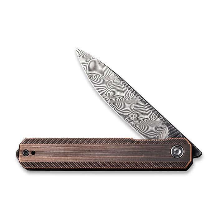 Civivi Exarch Liner Lock Copper Black Hand Rubbed Damascus - Knives.mx