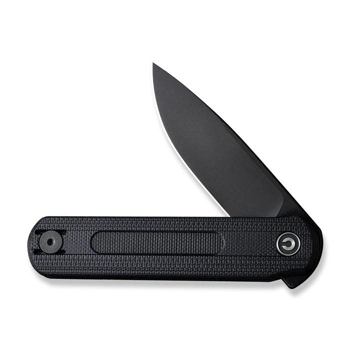 Civivi Foldis Slip Joint Black G10 Black Stonewashed Drop Point Nitro-V - Knives.mx