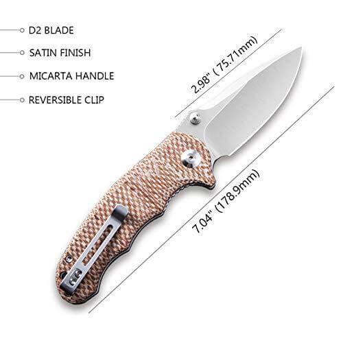 Civivi Hooligan Linerlock Snakeskin Micarta D2 - Knives.mx