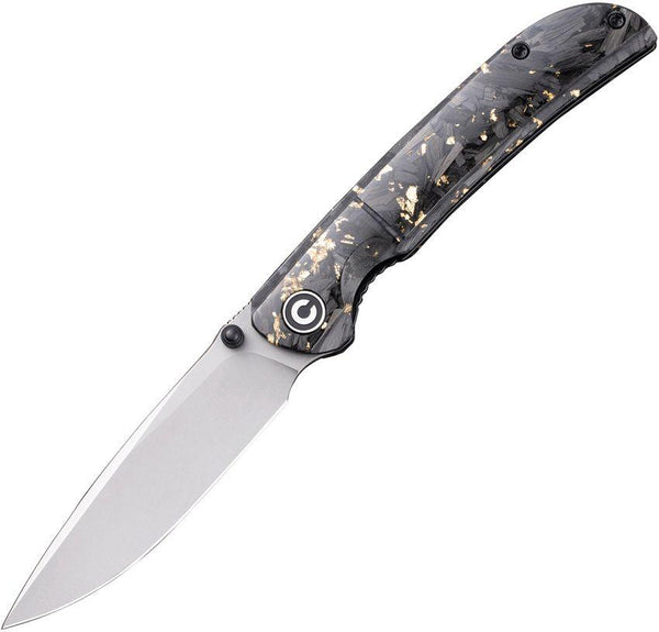 Civivi Imperium Linerlock Golden Shredded CF Nitro V Steel - Knives.mx