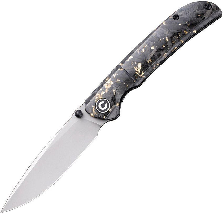 Civivi Imperium Linerlock Golden Shredded CF Nitro V Steel - Knives.mx