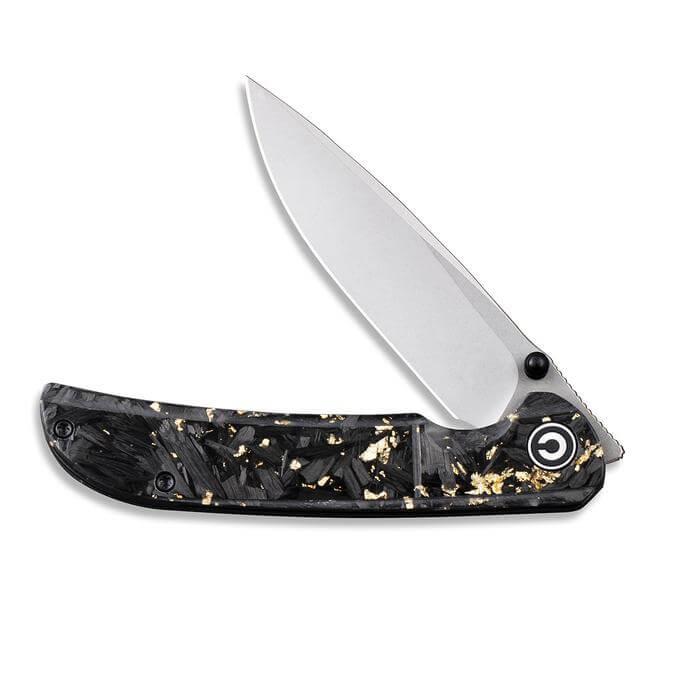 Civivi Imperium Linerlock Golden Shredded CF Nitro V Steel - Knives.mx